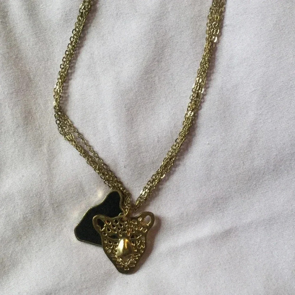 Leopard‎ gold necklace - Picture 1 of 5